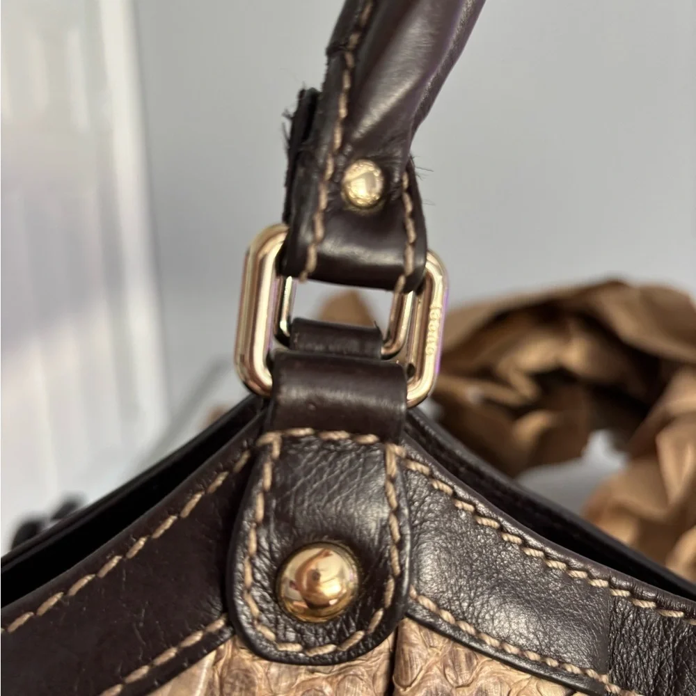 GUCCI PYTHON PURSE - Picture 14 of 16